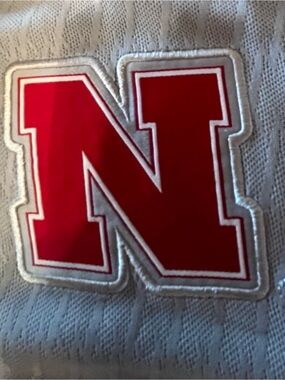 adidas White and Gray Climalite Logo Patch